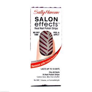NEW Sally Hansen Salon Effects Real Nail Polish Strips 385 Mane Event /box